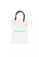 Balenciaga 二手 Balenciaga 迷你小牛皮 Logo 購物手機支架