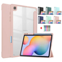 For Samsung Tab S6 Lite Case 2022 SM-P619 SM-P610 Case Clear Back Book Cover Tablet 10.4 inch Funda For Galaxy Tab S6 Lite 2020