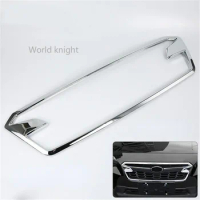 fit For Subaru XV 2018 Car-covers Mouldings ABS Chrome Car Front Middle Grille Grill Frame Cover Trim