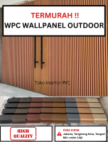 WPC Outdoor Wallpanel Wood Panel Kisi Kisi Outdoor Dinding / Pagar / Wall Panel Exterior Rumah Wallp