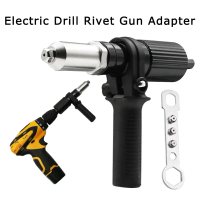 Versatile 4-Piece Wireless Rivet Adapter Kit - Pop Rivet Attachment with 2.4-4.8mm Heads for Electri