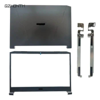 New For Acer Nitro 5 AN515-56 AN515-57 AN515-55 AN515-44 LCD Back Cover + Front Bezel + Hinges（Black) 15.6"