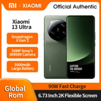 Global Rom Xiaomi 13 Ultra 5G Mobile Phone 5000mAh 6.73" Screen 90W Xiaomi Surging Charge Snapdragon 8 Gen 2 Quad Camera