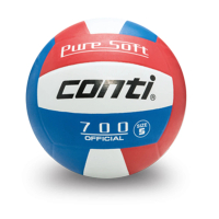 【Conti】原廠貨 4號球 超軟橡膠排球/競賽/訓練/娛樂 紅白藍(V700-4-RWB)