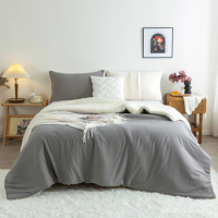 Gray and White Bedding comforter set and pillow sham bedding comforter sets includes twin size comforter and pillow shams