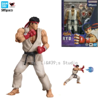 In Stock Original Bandai S.H.Figuarts SHF Ryu - Costume 2 - Street Fighter Anime Model Action Figure Toy Collection Gift