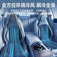 汽車座椅 坐墊 新款半導體汽車制冷坐墊汽車通風透氣冰涼座椅套夏天貨車座位靠背-開發票