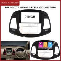 9 Inch Fascia For TOYOTA Innova CRYSTA 2007-2010 AUTO Car Radio Android MP5 Player Panel Frame 2 Din Head Stereo Dash Cover