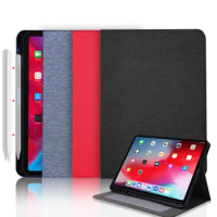 For iPad Pro 12.9 4th Generation 2020 Case Fabric Soft tpu Magnetic Smart Case For iPad Pro 12.9'' 2020 Cover with Pencil Holder