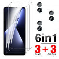 6in1 Protective Glass Case For Tecno Pova 5 Pro 4G Tempered Glass For Tecno Pova 5 Pova5 Pro Screen Lens Camera Protector Film
