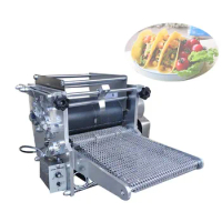 Automatic Tacos Tortilla Roller Pressing Forming Machine Commercial Tortilla Maker Pancake Tabletop Corn Tortilla Making Machine