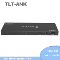 HDMI 2.0 Splitter HDMI distributor 1 in 2 out 1X2 1X4 4K HDR audio separation EDID management 4K To 1080P Scaler