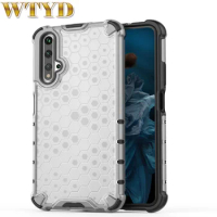For Huawei Nova 5T Case Shockproof Honeycomb PC + TPU Protective Back Cover Case Shell for Huawei Nova 5T Smartphone Case
