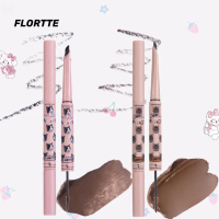 Flortte ดินสอเขียนคิ้ว หัวคู่ พร้อมมาสคาร่าคิ้ว เครื่องสำอาง Cosmetics Women ใบหน้า Brow florttebrow