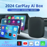 XUDA CarPlay Ai Tv Box A133 4 Core 2+32GB Android 10.0 Support Netflix YouTube Wireless Android Auto For Wired Carplay Cars