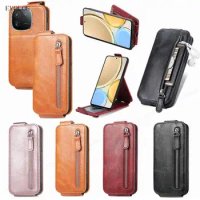 For Vivo IQOO 12 5G 12Pro Vertical Magnetic Flip Leather Cover For Iqoo12 Pro Wallet Card Slot Holder Up Down Phone Bag Case
