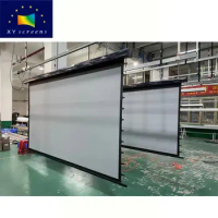 XY screens 16:9 150'' electric tab tension projection screen alr grey screen for ultra short throw 4k laser projector