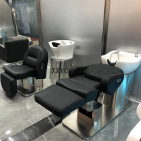 Equipment Makeup Shampoo Chairs Head Spa Massage Luxury Barber Shop Shampoo Chairs Stool Fotel Fryzjerski Furniture QF50SC