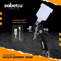 SABETZU Spraygun HVLP Gravity Mini 125ML Airbrush Semprotan Cat Angin - Spray Gun Mini Gravity Nozzl