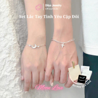 [Quà Tặng] Vòng Tay Đôi \Moon Love\" Titan Không Gỉ Nam Nữ Cao Cấp Tặng Người Yêu - MF06"