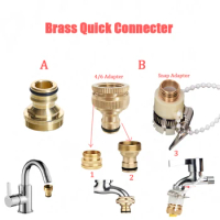 20/23/25mm Brass Quick Connecter Adapter No Leak Garden Hose Fitting Water Hose Connector to Garden Hose 1/2 inch for Kitchen