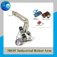 3dof Industrial Robotic Arm Manipulator 3 Axis With Full Metal Frame For Writing, Laser Engraving, 3D Printer, Color Recognition