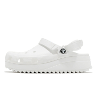 Crocs 洞洞鞋 涼拖鞋 Classic Hiker Clog 男鞋 女鞋 經典白 全白 厚底 戶外 鋸齒底 洞洞鞋 206772143