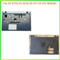 New Laptop Top Case Palmrest Upper Bottom Cover Carcass Housing Case For Acer V5-571G V5-531G V5-571 V5-531 MS2361 shell