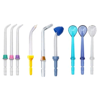 Top Sale 9Pcs/Set Water Flosser Nozzles Jet Wash Tooth Cleaner Irrigator Oral Hygiene Accessories For Waterpik Floss