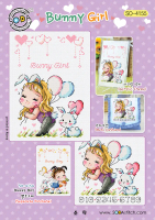 Pola / Paket Kristik Original / Asli Soda Stitch SO-4155 Bunny Girl
