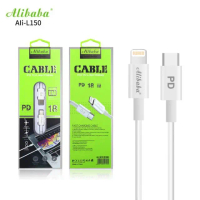 Ali-L150 Type-C To IP5/6/7/8/11/12/X/XS/XS MAX PD 18w Fast Transmission Data Cable support quick cha