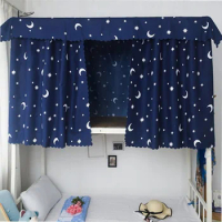College Student Bed Curtain Dormitory Bed Curtain Dormitory Bunk Bed 1.2 M 1.5 M High Light Shade Bed Bumper Dust Cloth