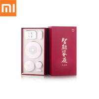 Xiaomi Smart Home 5 in 1 Smart Home Kit Gateway Door Window Sensor Human Body Sensor Wireless Switch Zigbee Socket Sets Gift Box