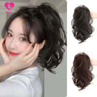 Women's Wig Hair Extension for Women Fake Hair BAIXL Korean Style Short Wavy Ponytail Synthetic Curl