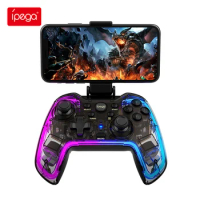 Ipega Upgraded Bluetooth Game Controller RGB Colorful Transparency Gamepad applies to Nintendo Switch MFi Games Android Phone