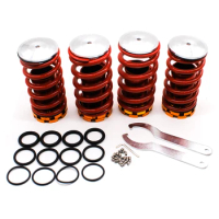 DEFT Lowering Spring For Honda Civic 88-00 Coilover Springs Red Available Aluminum Coilover Kits Available Coilover Suspension