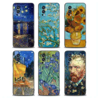Starry Sky Van Gogh Oil Painting Sunflower Silicone Phone Case For Oneplus 10 9 8 7 T Pro 9R 8T Nord 2 N100 CE Ace Cover Fundas