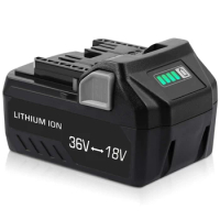 36V 18V 6.0Ah Li-Ion Replacement Battery for Hitachi Metabo HPT MultiVolt 371751M 372121M BSL36A18 BSL36B18 HIKOKI Power Tools