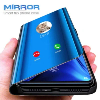Luxury Smart Mirror Flip Case For Samsung Galaxy S22 S20 S21 S8 S9 S10 Ultra Note 8 9 10 20 Plus FE S10e S20FE Cover Coque book