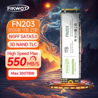 Fikwot FN203 M.2 SSD SATA III 6Gbps 550MB/s 256GB 512GB 1TB 3D NAND Flash NGFF Internal Solid State Drive for Laptop PC Desktop