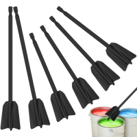 6Pcs Epoxy Mixing Stick Paint Stirring Rod Putty Cement Paint Mixer Attachment with 4-Blade For Epoxy Resin Latex Oil Paint
