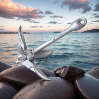 Anchor Memancing, Kayak, Bahan Getah, Anchor Bot, Anchor Lipat, Anchor Bot Kecil, Bersalut Galvanis 