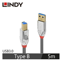 【最高22%回饋 5000點】  LINDY林帝 CROMO USB3.0 TYPE-A公 TO TYPE-B公 傳輸線 5M