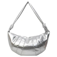 Crescent Shoulder Bag Solid Color Trendy Crossbody Bag Large Fashion Hobo Bag Travel Sling Bag