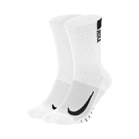 【NIKE 耐吉】組合 兩組共四雙 U NK MLTPLIER ANKLE 144 長襪 運動襪 2雙入 白 籃球襪(SX7557-100 ∞)