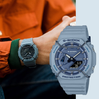 CASIO 卡西歐 G-SHOCK 啞光金屬雙顯手錶 送禮推薦 GA-2100PT-2A