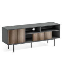 59-inch mid-century modern TV stand with a maximum of 65 inches and plenty of display space on the tabletop