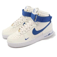 Nike 休閒鞋 W Air Force 1 HI SE 女鞋 白 藍 AF1 高筒 40週年 DQ7584-100