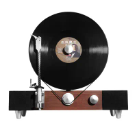 Gramovox 直立式藍牙黑膠播放機 - 經典款 胡桃木