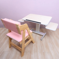 預購 MyTolek 童樂可 樂適桌+學學椅套餐-無段式80舒適版(皮諾丘木 兒童成長書桌椅 人體工學書桌椅)